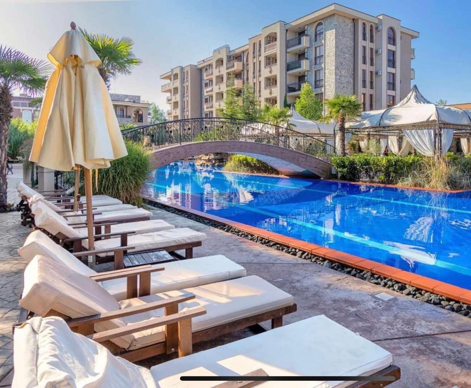 Wonderful Deluxe Appartement In Cascadas Family Resort Sunny Beach Exterior foto